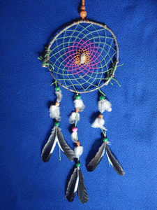 Dreamcatcher grand : Gemme et couleurs