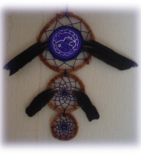 Dreamcatcher ensemble : mabré avec peinture