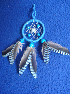 Dreamcatcher pendentif : turquoise