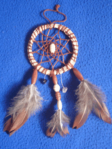 Dreamcatcher grigri : marron cuivre