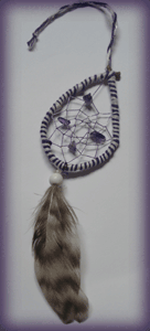 Dreamcatcher marque page : violet goutte